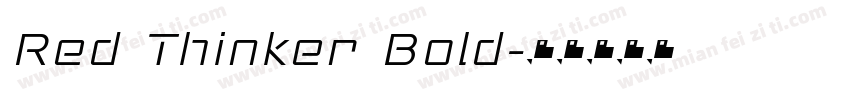 Red Thinker Bold字体转换